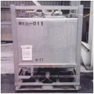 Steel container for liquid