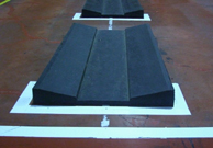 Rubber pallet for aluminum coil